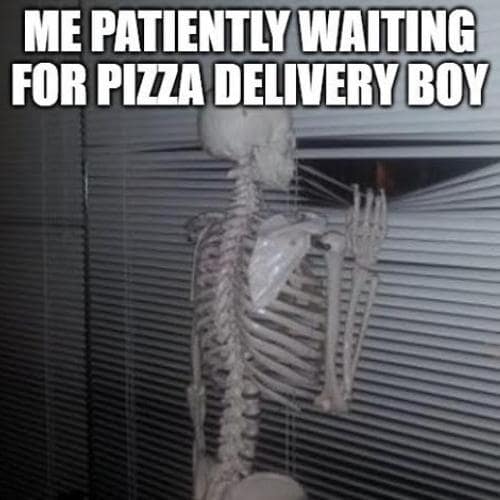 Patiently Waiting Memes skeleton