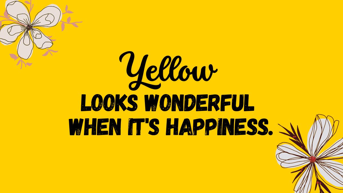 150+ Yellow Captions for Instagram That Match with Your Outfit